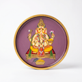 Wooden Wall Plate | Ganesh Ji | 10 Inches | Handpainted