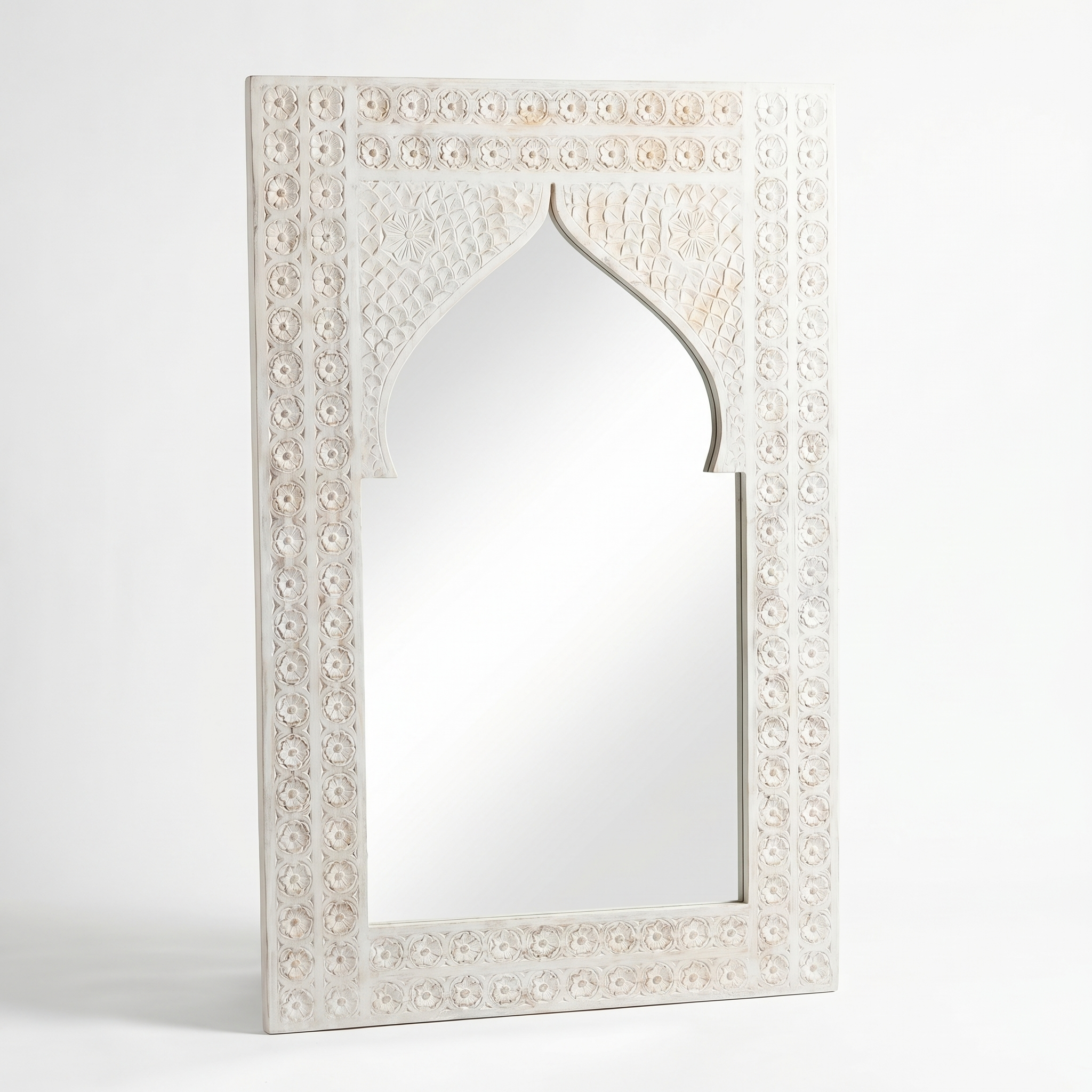 White Arch Mirror Frame (Frame only) | 120x75x3cm