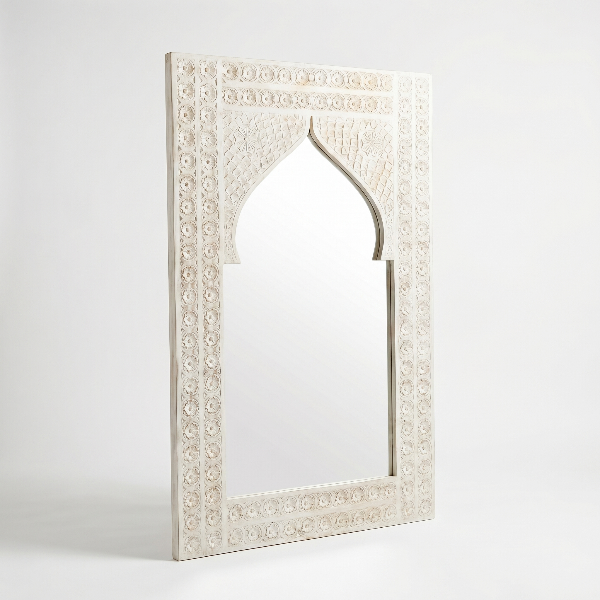 White Arch Mirror Frame (Frame only) | 120x75x3cm