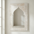 White Arch Mirror Frame (Frame only) | 120x75x3cm