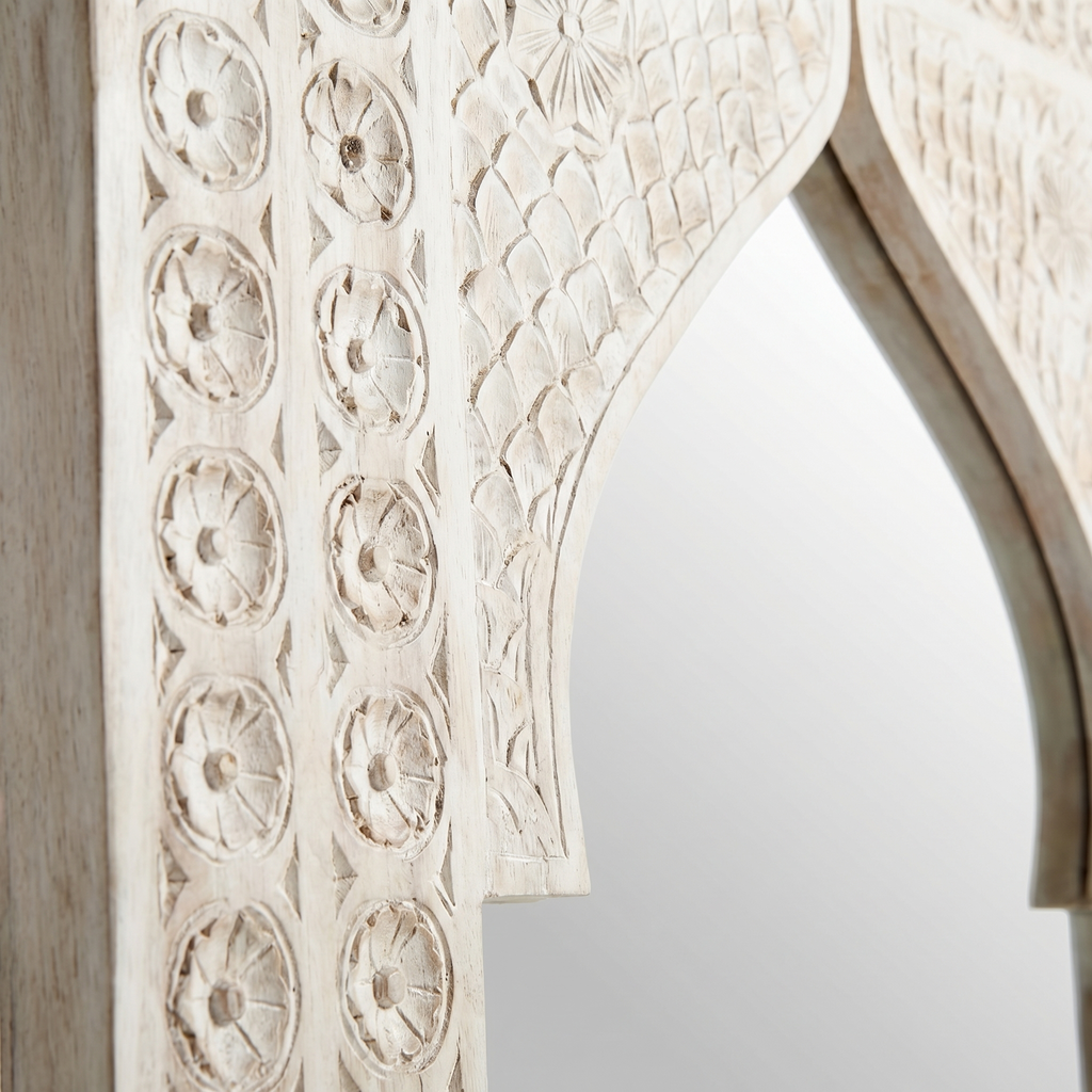 White Arch Mirror Frame (Frame only) | 120x75x3cm