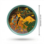 Wooden Ramayana Wall Plate 5 | 10 Inches | Handpainted