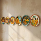 Wooden Ramayana Wall Plate 5 | 10 Inches | Handpainted