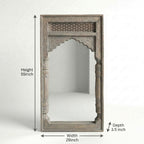 Vintage Jharokha Mirror | 55x29x3.5 Inch