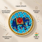 Lippan Art Wall Plate | Elephant | 12x12x0.5 Inch
