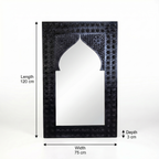 Arch Mirror Frame (Frame only) | Black | 120x75x3cm