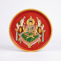 Wooden Wall Plate | Lakshmi Ji | 10 Inches | Handpainted