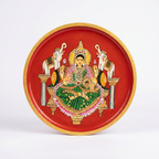 Wooden Wall Plate | Lakshmi Ji | 10 Inches | Handpainted
