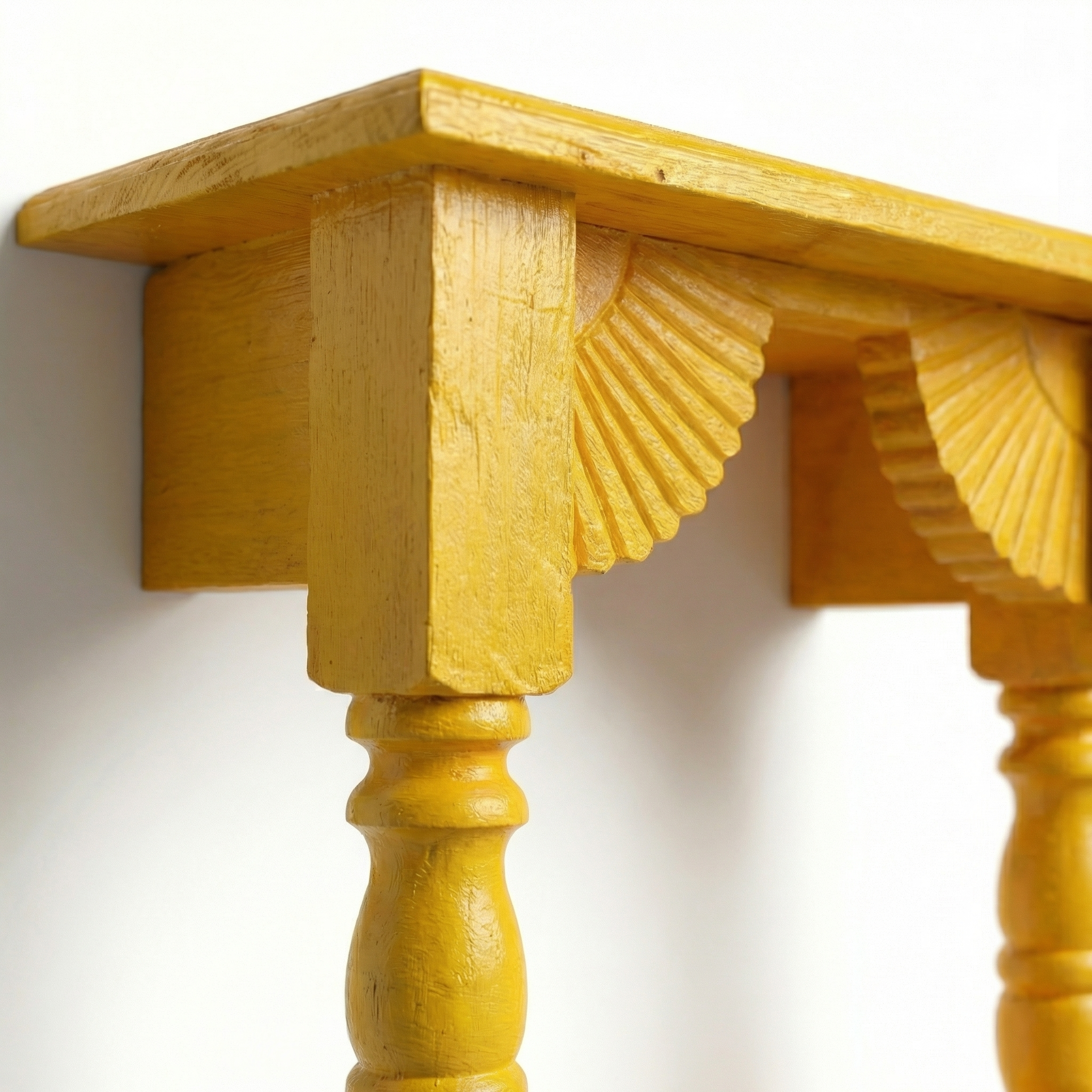 Temple Wall Shelf | Yellow | 33x30x15cm