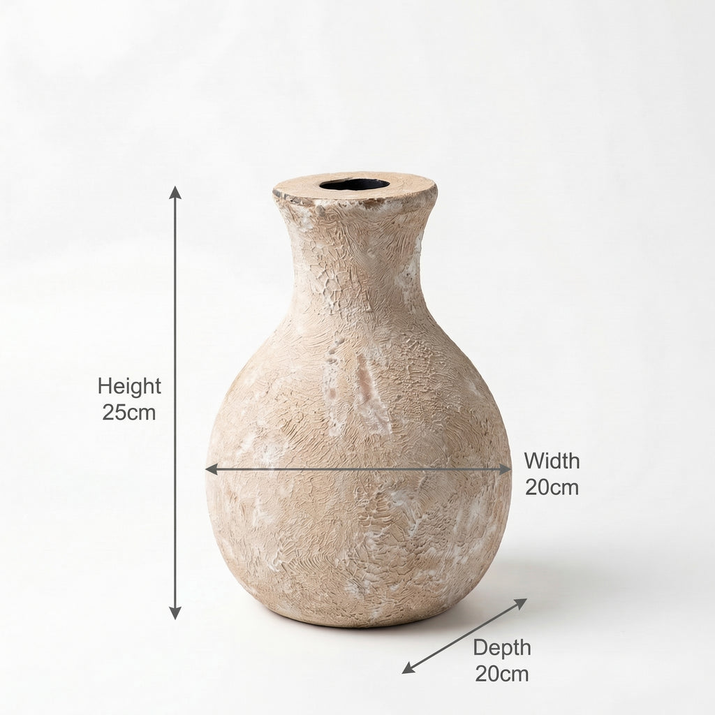Contemporary Wooden Vase | 25x20x20cm
