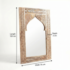Arch Mirror Frame (Frame only) | Natural | 120x75x3cm