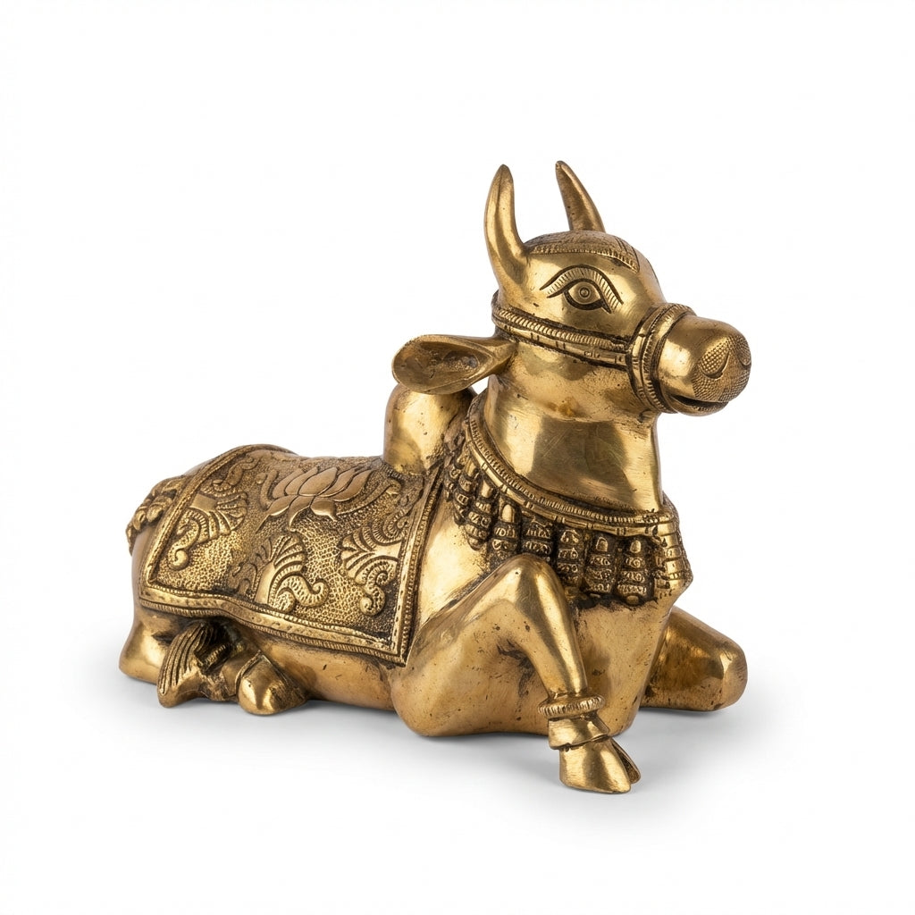 Brass Nandi | 7.5x10x5 Inch | 4.6 Kg Approx