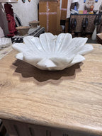 Marble Flower Bowl | 20x20x6cm