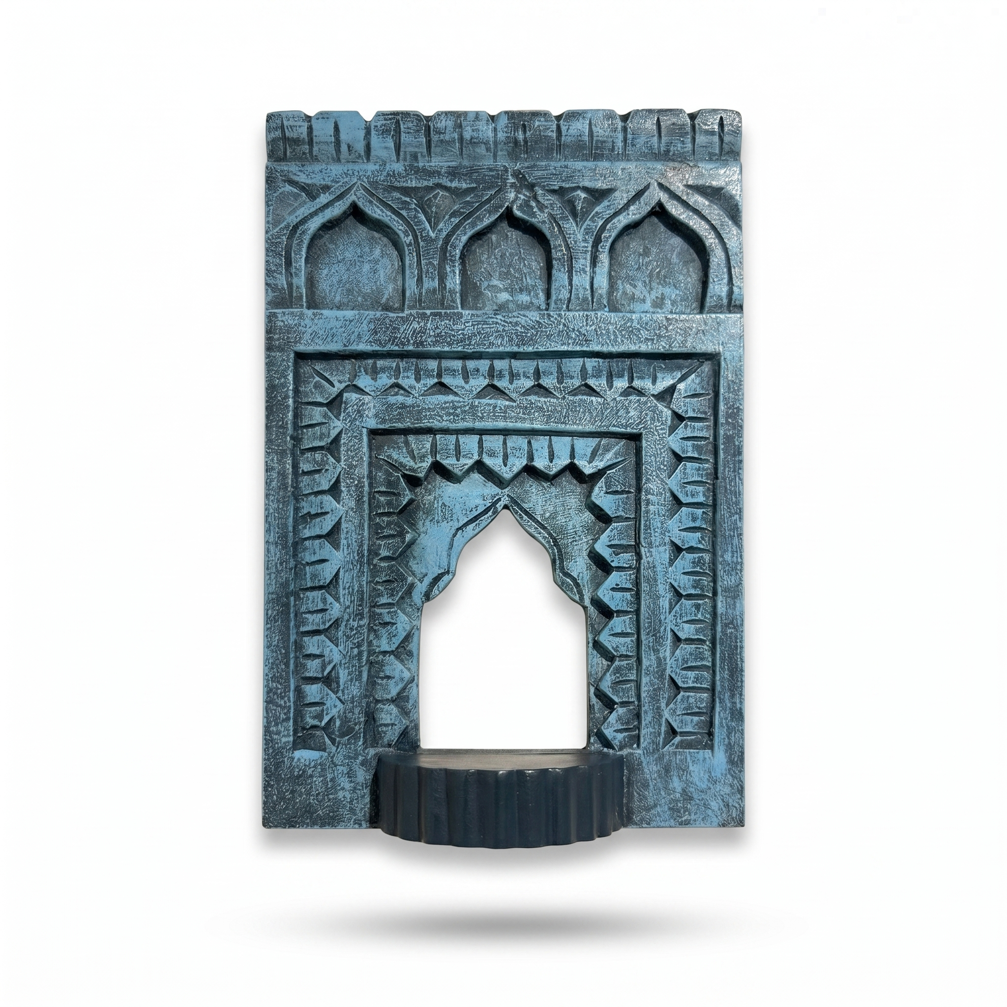 Jharokha Wall Frame | Blue | 12x8x1 Inch
