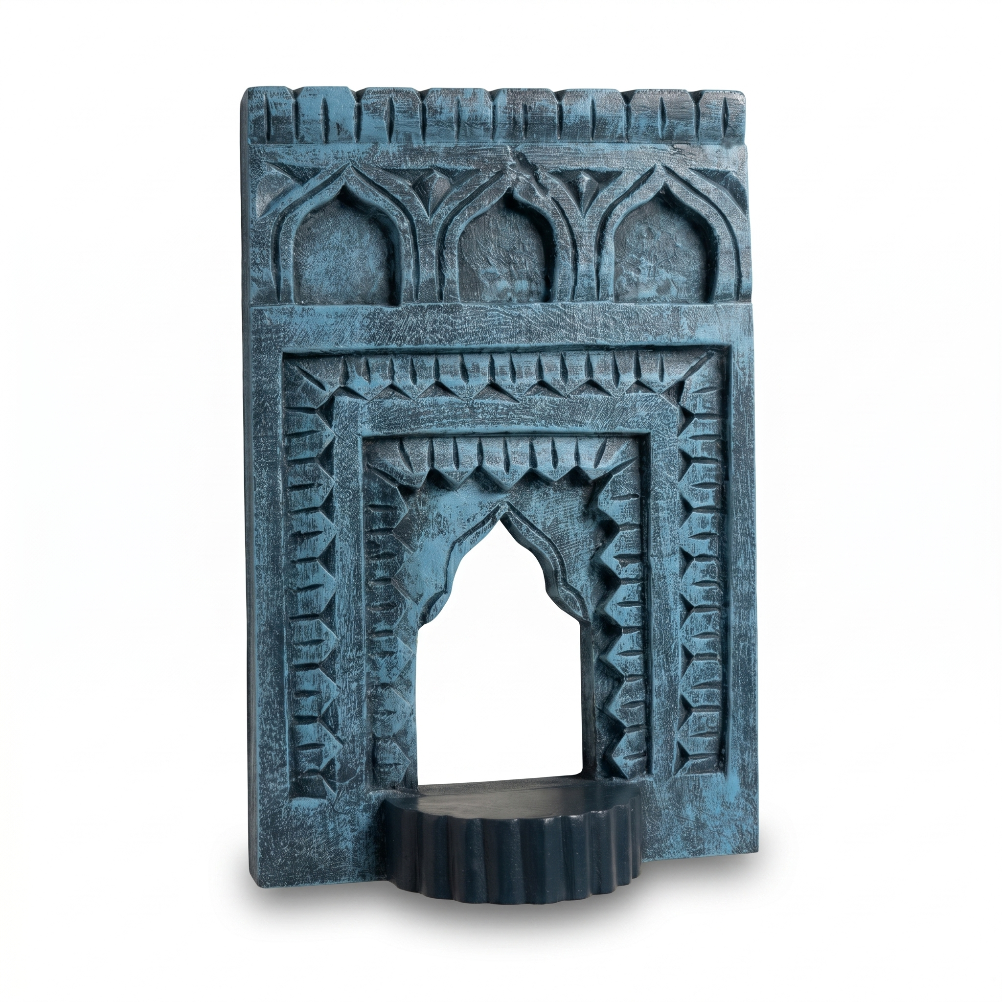Jharokha Wall Frame | Blue | 12x8x1 Inch