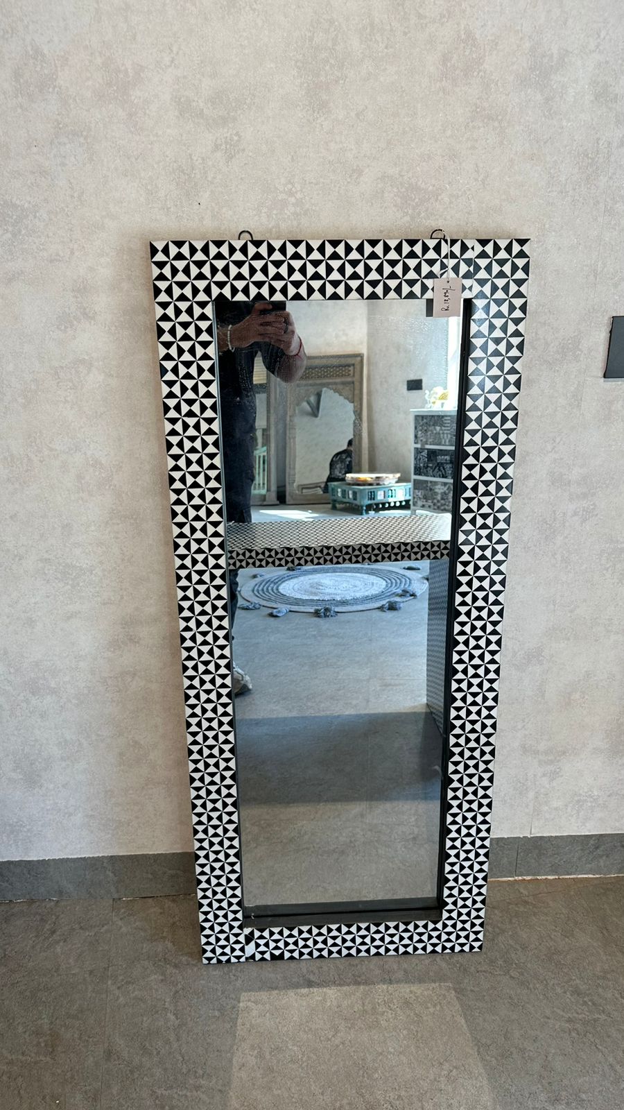 Inlay Console & Mirror Set
