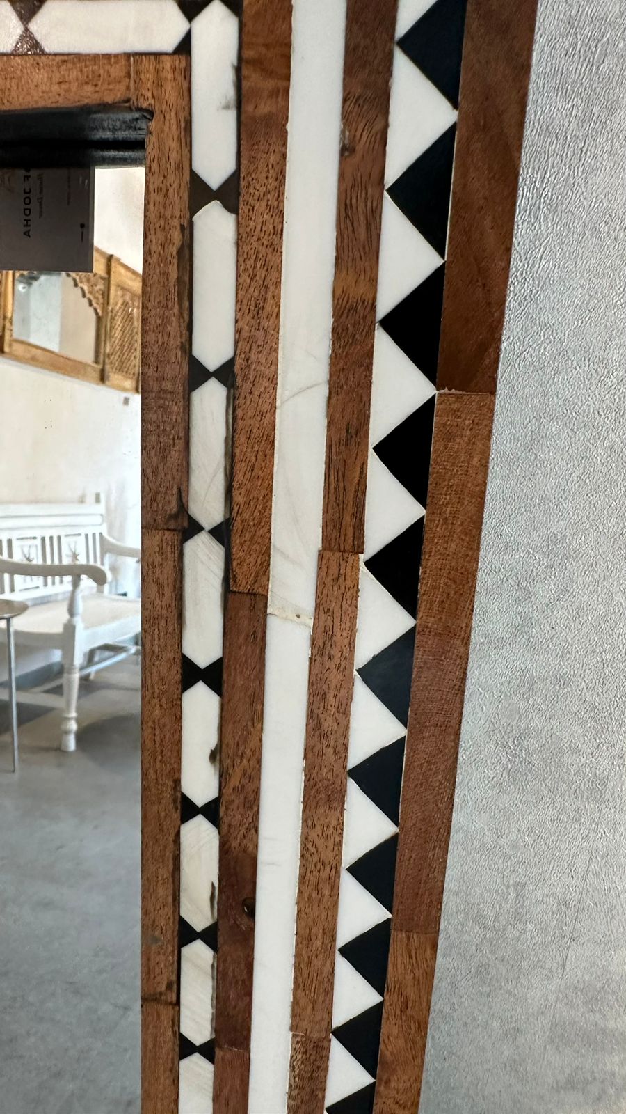 Wood & Inlay Full Length Mirror
