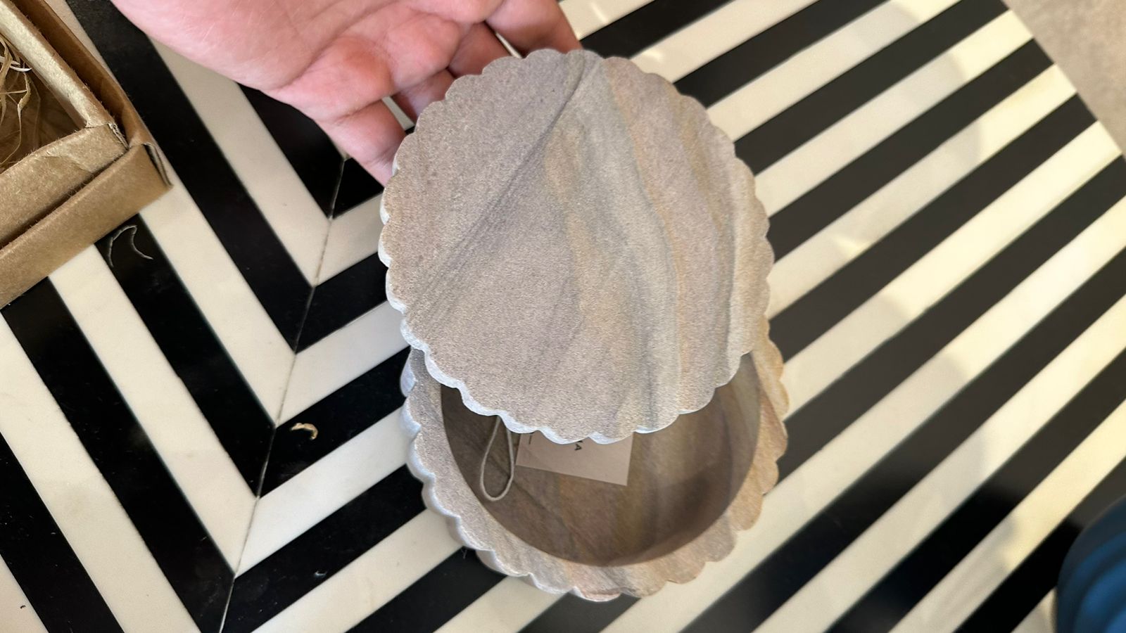 Ribbed Sandstone Box