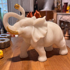 Marble Elephant Gold (Single) | 10x8x4 inch