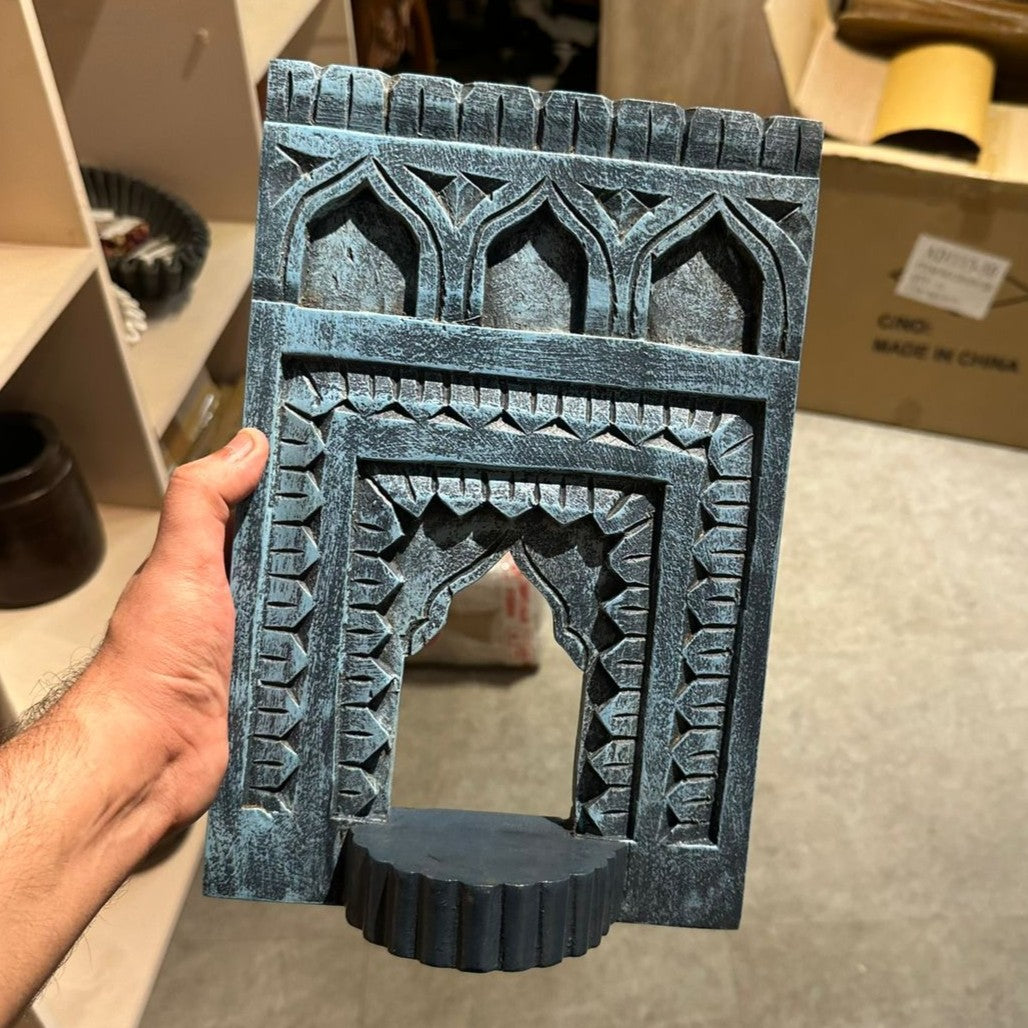 Jharokha Wall Frame | Blue | 12x8x1 Inch