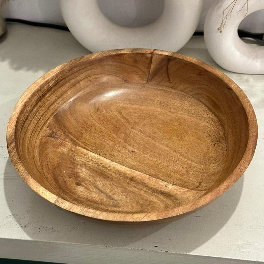Wooden Acacia Salad Bowl | 27.5x27.5x7cm