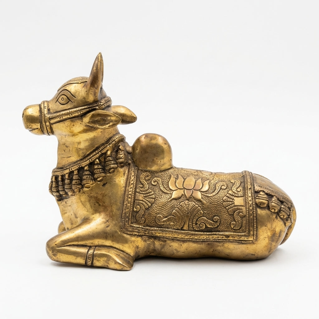 Brass Nandi | 7.5x10x5 Inch | 4.6 Kg Approx