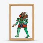 Ram, Sita & Hanuman Ji (set of 3 Frames) | Leather Puppet Art with Frame
