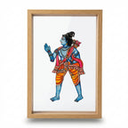 Ram & Sita Ji (set of 2 Frames) | Leather Puppet Art with Frame
