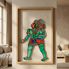 Ram, Sita & Hanuman Ji (set of 3 Frames) | Leather Puppet Art with Frame