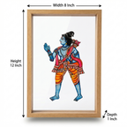 Ram & Sita Ji (set of 2 Frames) | Leather Puppet Art with Frame