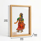 Ram, Sita & Hanuman Ji (set of 3 Frames) | Leather Puppet Art with Frame