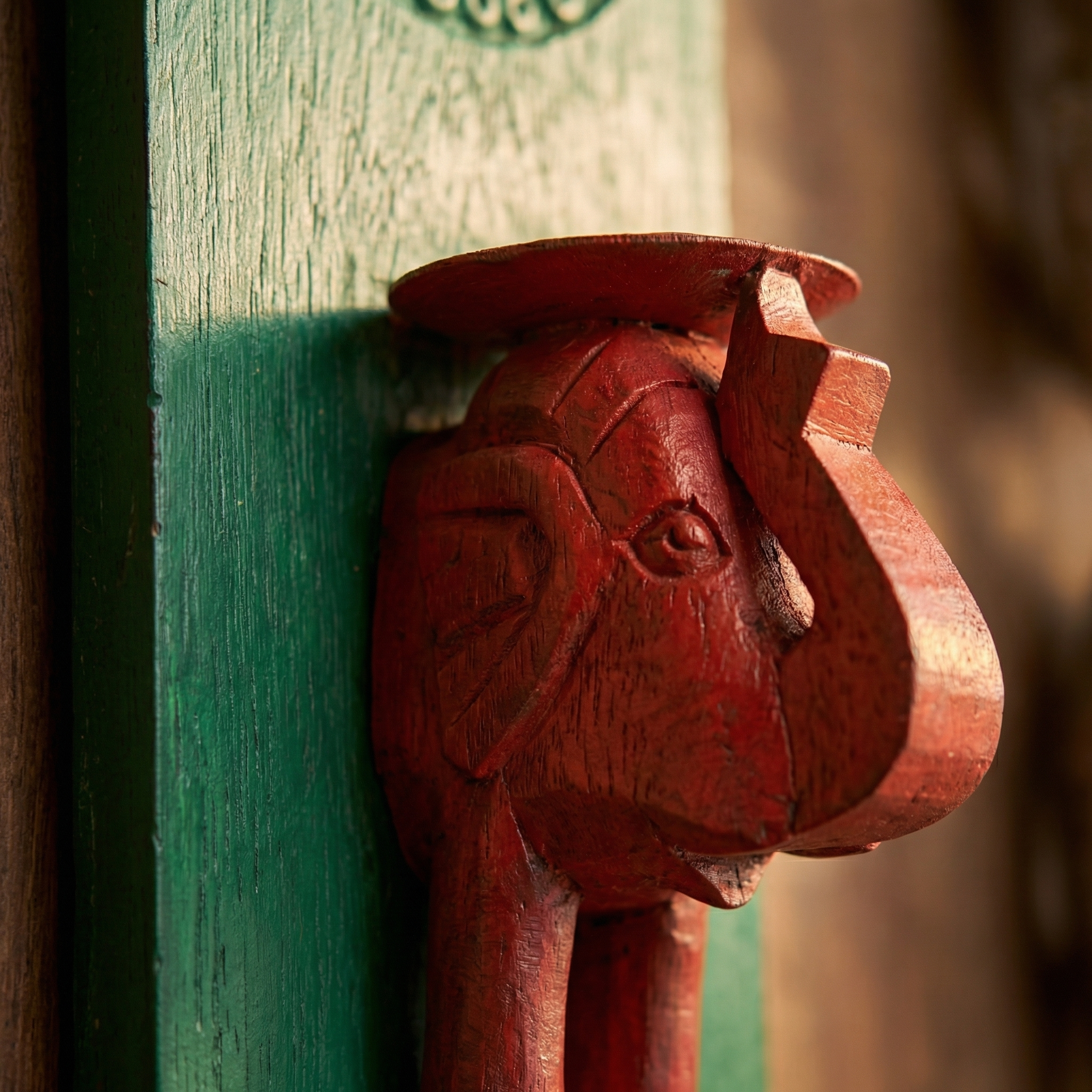 Vintage Wall Elephant Candle Stand | 12 inch