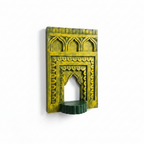 Jharokha Wall Frame | Yellow/Mustard | 12x8x1 Inch