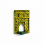 Jharokha Wall Frame | Yellow/Mustard | 12x8x1 Inch