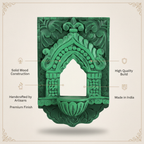 Jharokha Wall Frame | Green | 12x8x1 Inch