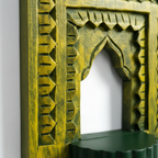 Jharokha Wall Frame | Yellow/Mustard | 12x8x1 Inch