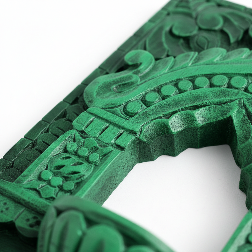 Jharokha Wall Frame | Green | 12x8x1 Inch
