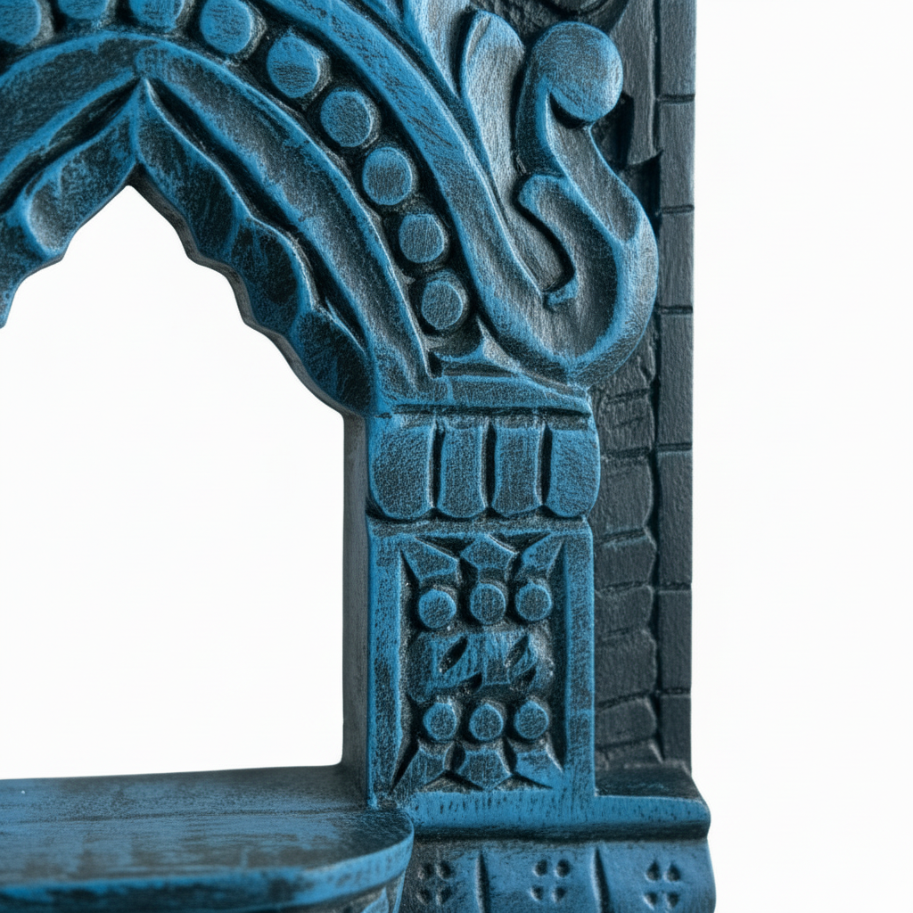 Jharokha Wall Frame | Blue | 12x8x1 Inch