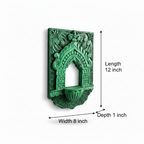 Jharokha Wall Frame | Green | 12x8x1 Inch