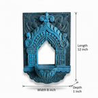 Jharokha Wall Frame | Blue | 12x8x1 Inch