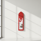 Red Elephant Mirror | 52x14.5x2.5cm