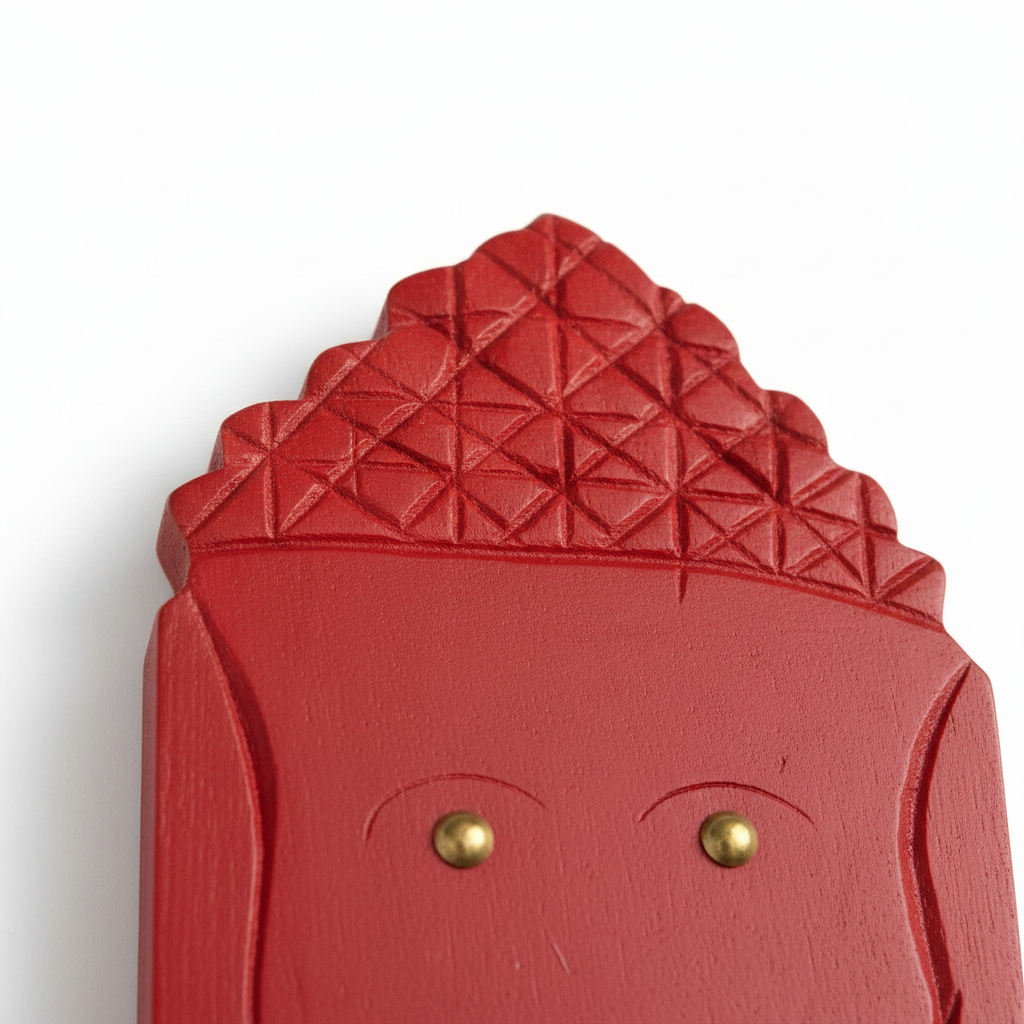 Red Elephant Mirror | 52x14.5x2.5cm