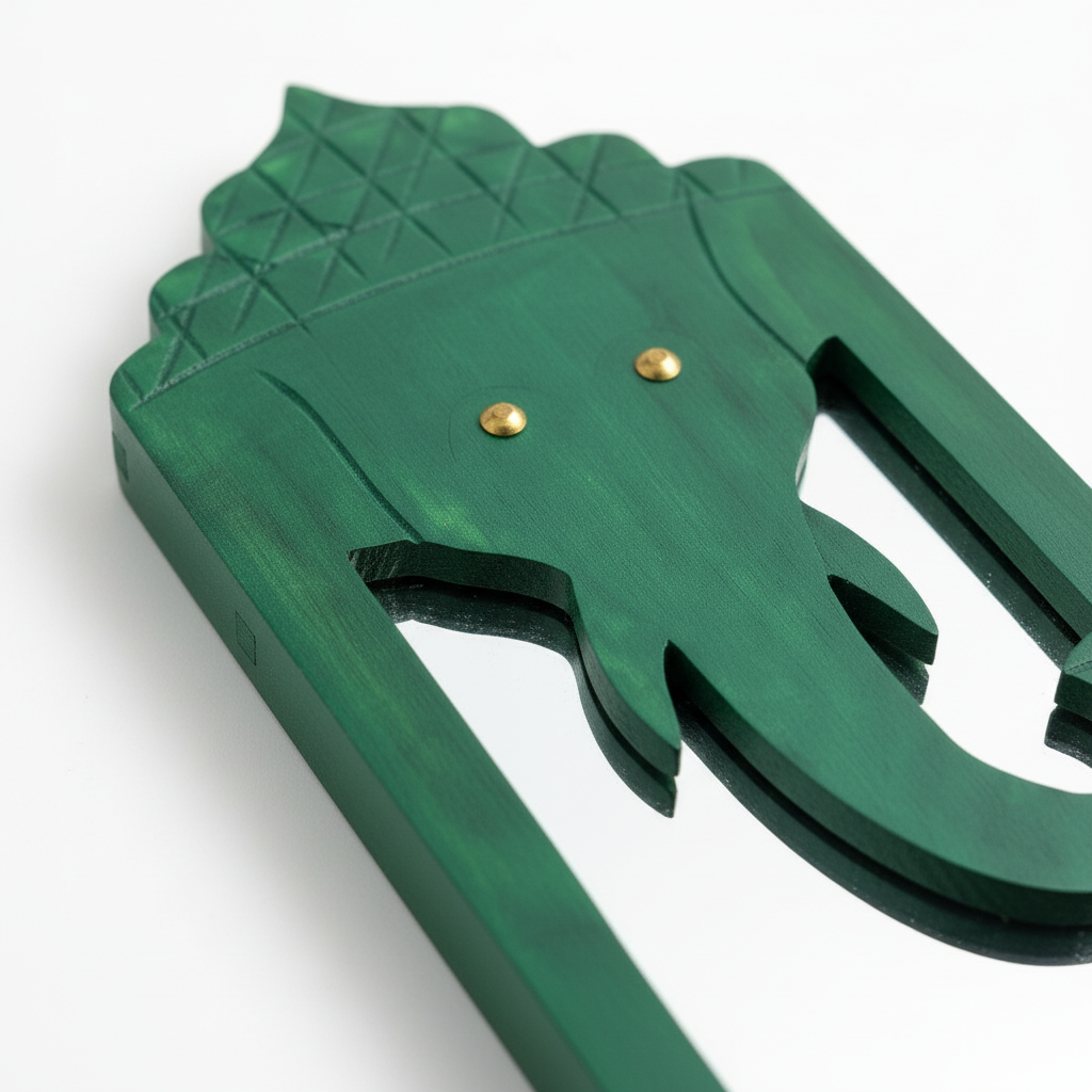 Green Elephant Mirror | 44x16x2.5cm