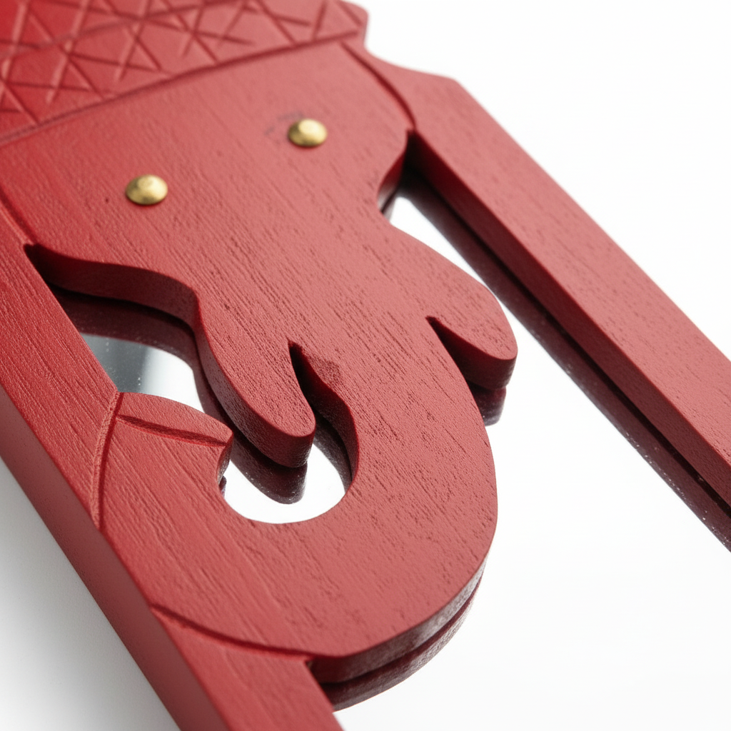 Red Elephant Mirror | 39x14x2.5cm
