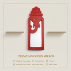 Red Elephant Mirror | 39x14x2.5cm