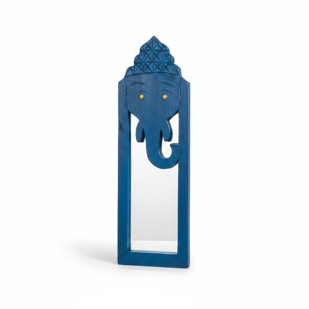 Blue Elephant Mirror | 46x14.5x2.5cm