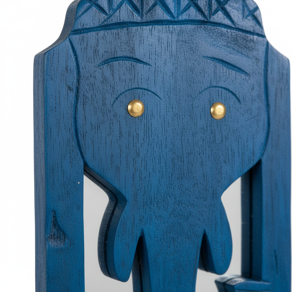 Blue Elephant Mirror | 46x14.5x2.5cm