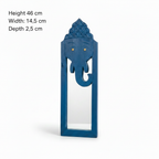 Blue Elephant Mirror | 46x14.5x2.5cm