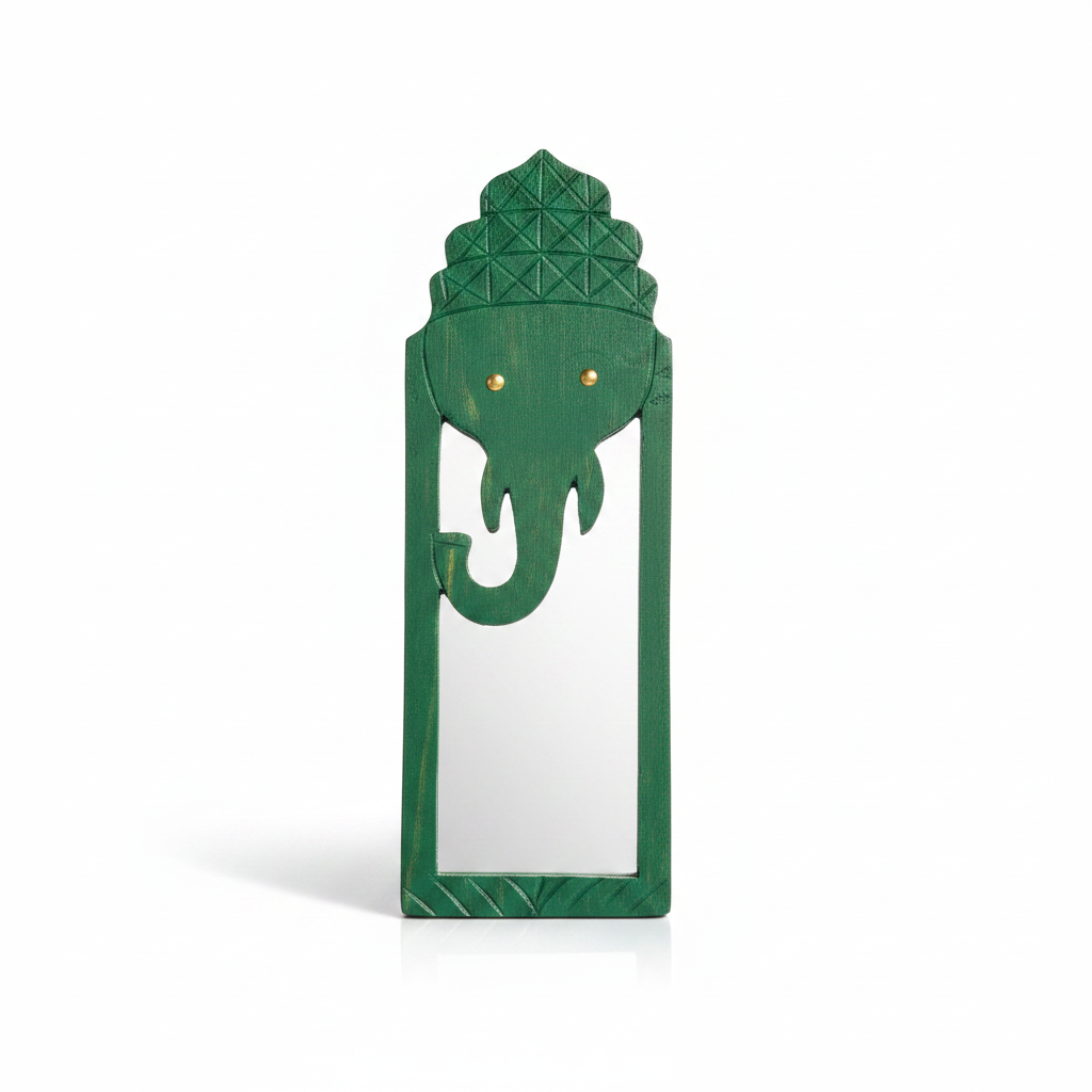 Green Elephant Mirror | 44x15x2.5cm