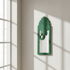 Green Elephant Mirror | 44x15x2.5cm